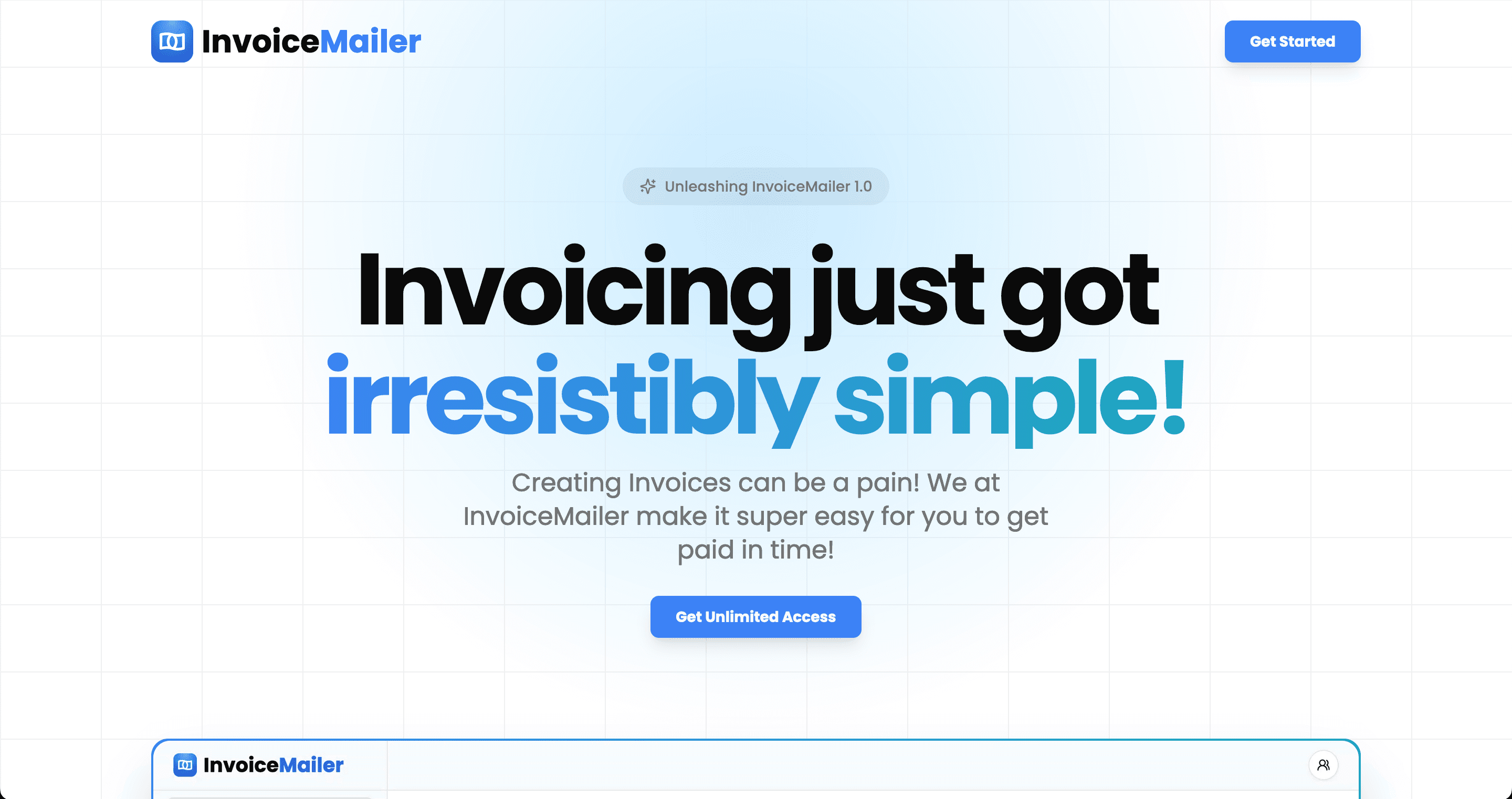 InvoiceMailer project screenshot