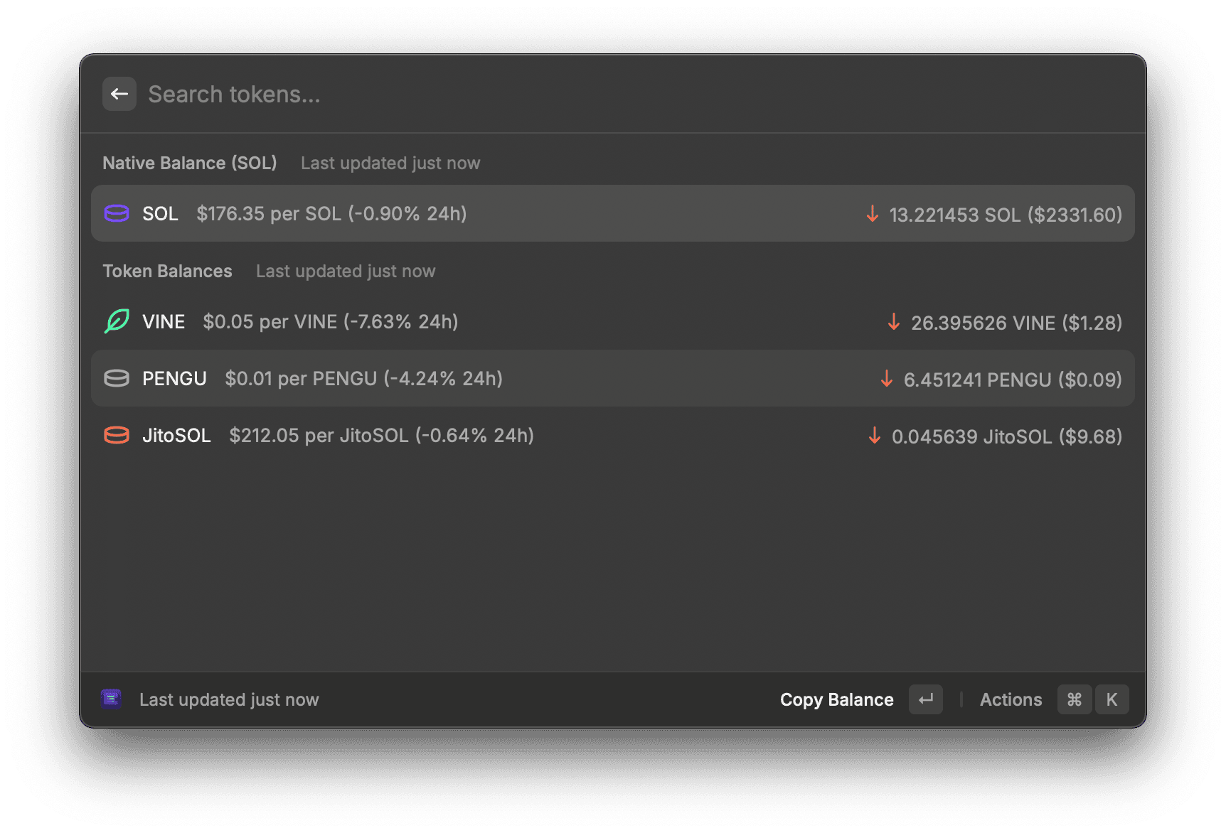 QuikWallet project screenshot